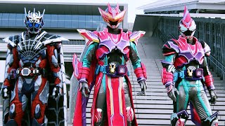 Vシネ「仮面ライダーリバイス」3ライダー勢ぞろい！　「リバイスForward 仮面ライダーライブ ＆ エビル ＆ デモンズ」予告　ヒロミが指名手配!?