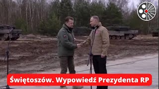 Świętoszów. Wypowiedź Prezydenta RP Andrzeja Dudy i Ministra MON Mariusza Błaszczaka