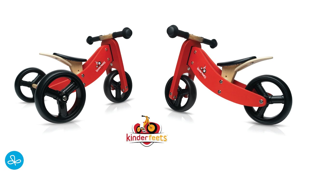 Kinderfeets Tiny Tot 2 In 1 Driewieler Loopfiets Youtube