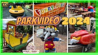 Funny World Kappel - Familienfreizeitpark (Parkvideo 2024) Alle Attraktionen \u0026 Fahrgeschäfte Coaster