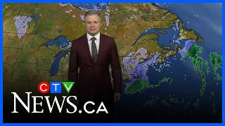 Snow, ice pellets, and rain for the Maritimes New Year’s Day