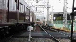 阪急3000系3058Ｆ行先表示幕未設置車Ｗ看板