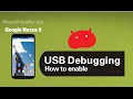 How to Turn on / Enable USB Debugging Mode on Google Nexus 6 (Android 5.0 Lollipop)