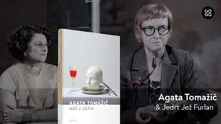 Agata Tomažič in Jedrt Jež Furlan. Predstavitev knjige Nož v ustih.