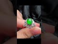 冰陽綠蛋面戒指 頂峰翡翠 珠寶 首飾 高品質 頂峰翡翠 jade jewelry