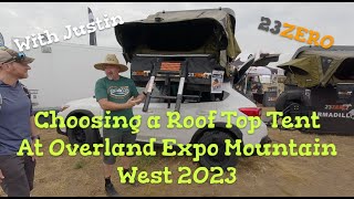 How to Choose a Roof Top Tent with Justin from 23ZERO