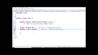 Floating point data type in Java