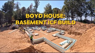 Geothermal Install & ICF Basement Walls Going Up - Boyd House Build
