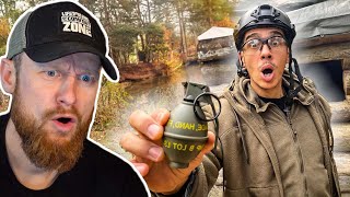 MATTIN spielt mit HANDGRANATEN! - Wie laut ist eine SFX Granate? | Fritz Meinecke reagiert