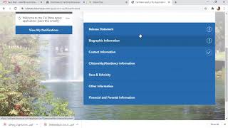 The Personal Information Quadrant on Cal State Apply - MIST Program