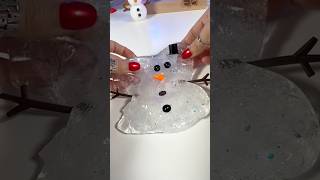 Melted Snowman ⛄️ Clear Slime #slime #asmr #gifted