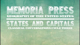 Memoria Press States and Capitals Geography Curriculum and Classical Conversations Cycle 1