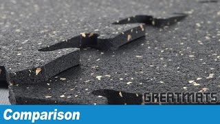 Comparing Interlocking Rubber Gym Tiles - 8mm, 3/8 inch and 3/4 inch
