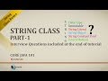 Core Java 101 - String Class Part 1