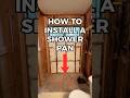 How to Install a Shower Pan | American Home Remodeling #bathroomremodel