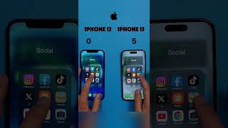 iPhone 12 VS iPhone 15 App Speed Test YouTube #shorts