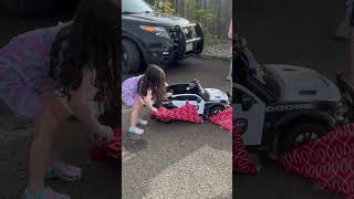 Little Girl Gets Excited About Receiving Police Toy Car For Christmas - 1392890-1