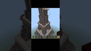 build Eiffel tower 🗼 in Minecraft #shorts