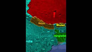 सिलीगुड़ी कॉरिडोर भारत की सबसे बड़ी कमजोरी | Siliguri Corridor #shorts #china #geopolitics