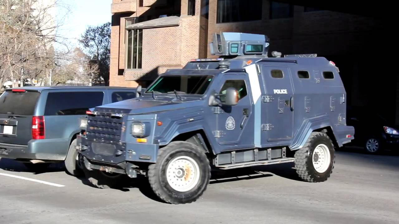 Calgary Police SWAT Suburban / Armoured Truck - YouTube