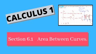 Area between curves 6.1