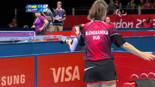 Table Tennis - UKR vs RUS -  Women's Singles - Cl 6 Gold Medal Match - London 2012 Paralympic Games