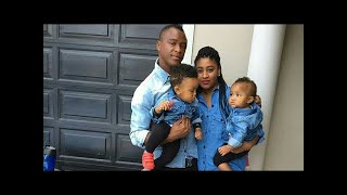 Kaizer Chiefs player Tsepo Masilela here is his wife and twins #SouthAfrican