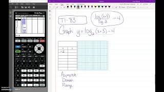 Graphing Logarithmic Functions on TI-83