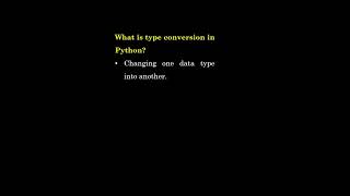 What is Type Conversion in Python? | Python Data Types #python