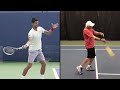 teaching a 75 year old to hit like the pros forehand tennis lesson