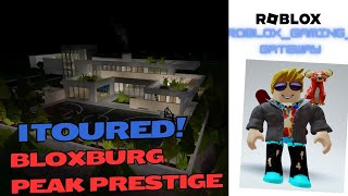 TOURING PEAK PRESTIGE on Welcome to Bloxburg