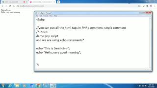 PHP Data Types | PHP variables | How to create PHP variable with simple examples (Gujarati)