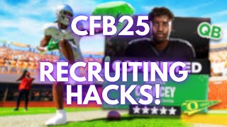 CFB25 RECRUITING HACKS | Own your dynasty in years 1-2!