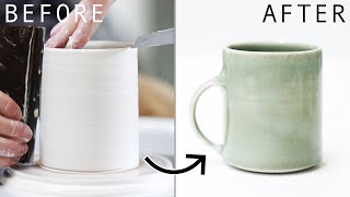 Throwing, Trimming and Handling Porcelain Mugs