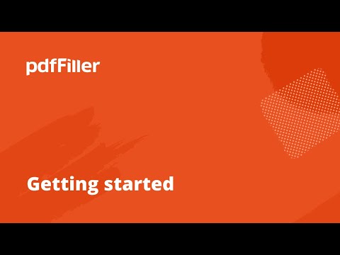 Getting started with pdfFiller