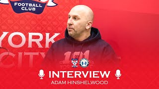 🗣️ Pre Match Interview | Adam Hinshelwood | FC Halifax Town (H)