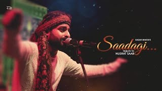 Sadgi To Hamari Zara Dekhiye //Nusrat fateh ali khan// Lyrics Hindi Song/#Sadsong
