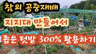 참외 공중재배 지지대 설치법