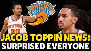 🔴💥😱BIG SURPRISE! GOOD NEWS ABOUT TOPPIN CONFIRMED! LATEST NEWS! NEW YORK KNICKS NEWS TODAY