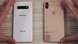 Samsung S10 Plus vs iPhone XS Max - Speed Test!