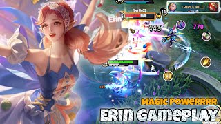 Erin Farm Lane Pro Gameplay | Magic Powerrrr | Honor of Kings HoK KoG