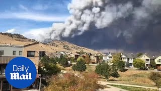 Incredible timelapse captures CalWood Fire burning in Colorado