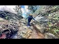 silent hiking alum cave trail to mt. leconte in winter. great smoky mountains