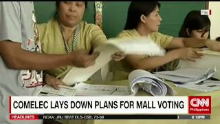 COMELEC lays down plans for mall voting