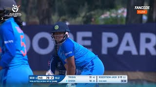 ICC Under 19 T20 World Cup 2023 - India Women vs Scotland T20 Highlights 2023 || indw vs scow