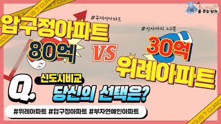 [복주남 임장] 부자연예인이 사는 압구정아파트 VS 신사까지 20분 위례아파트 당신의 선택은?