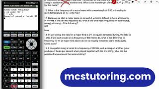 Solving Wave Physics Problems with a TI-84 Calculator Program | Step-by-Step Tutorial #ti84programs