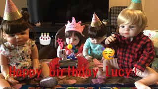 Reborn toddler Lucy's 4th birthday party!