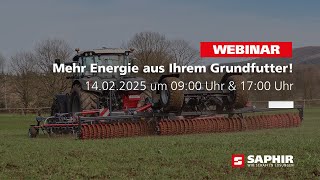 Webinar SAPHIR Grünlandpflegetechnik 2025 - 17:00 Uhr