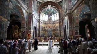 Служба в соборе Святого Пантелеймона (Service in Temple)